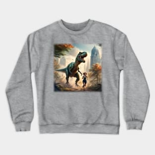 T Rex cardio, some motivation required Crewneck Sweatshirt